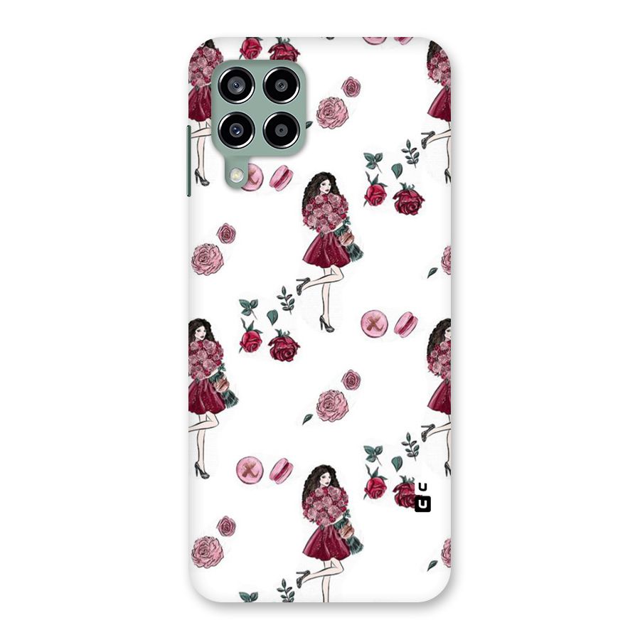 Girl With Flowers Back Case for Galaxy M33