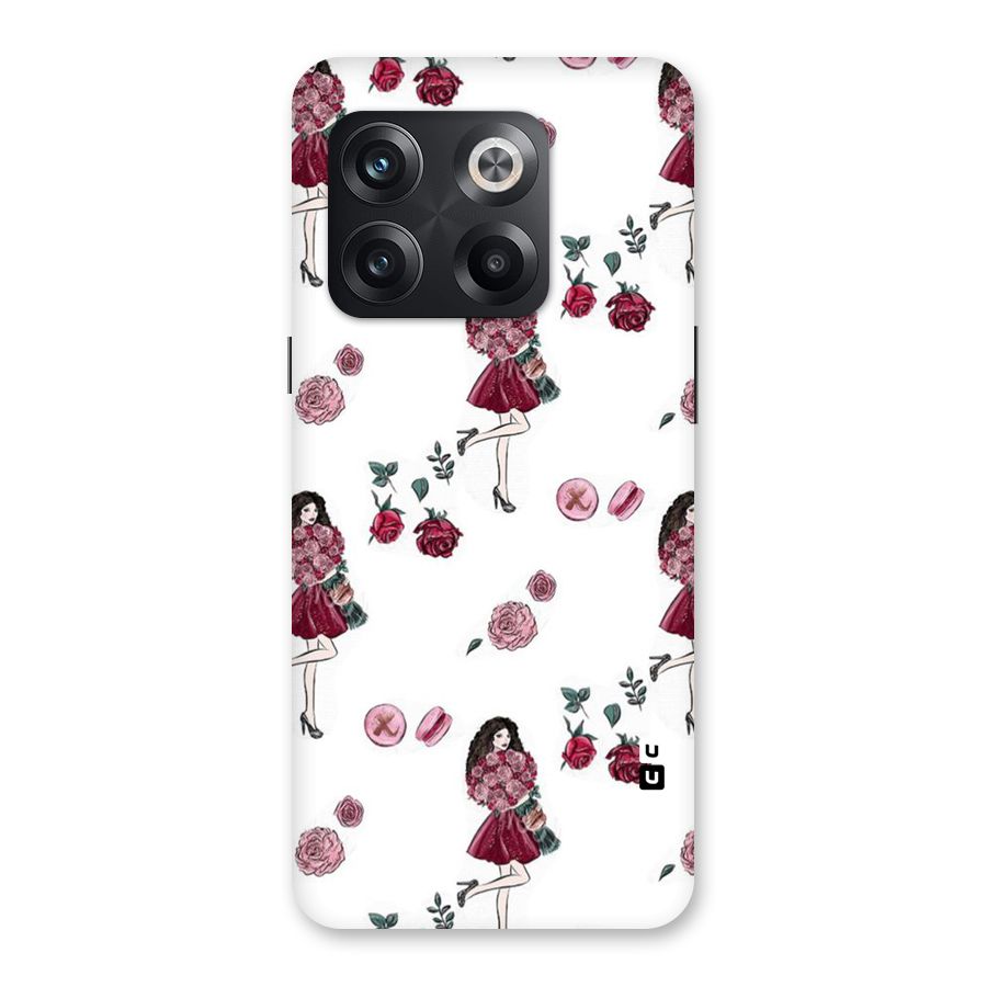 Girl With Flowers Back Case for OnePlus 10T