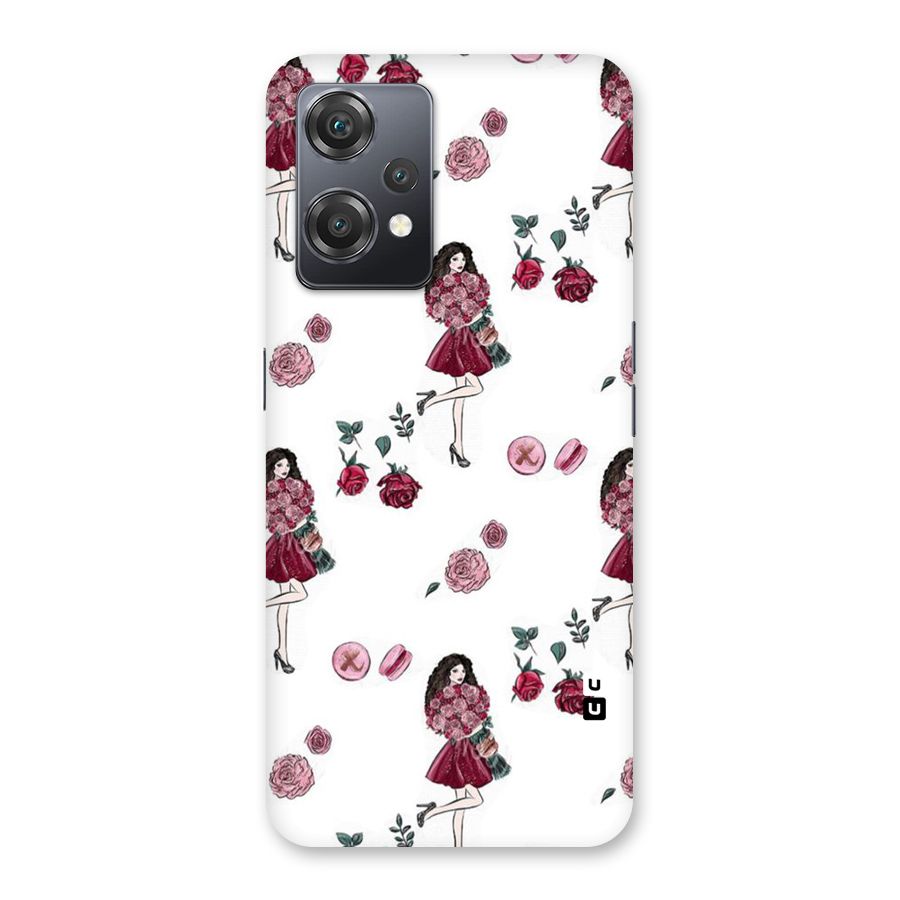 Girl With Flowers Back Case for OnePlus Nord CE 2 Lite 5G