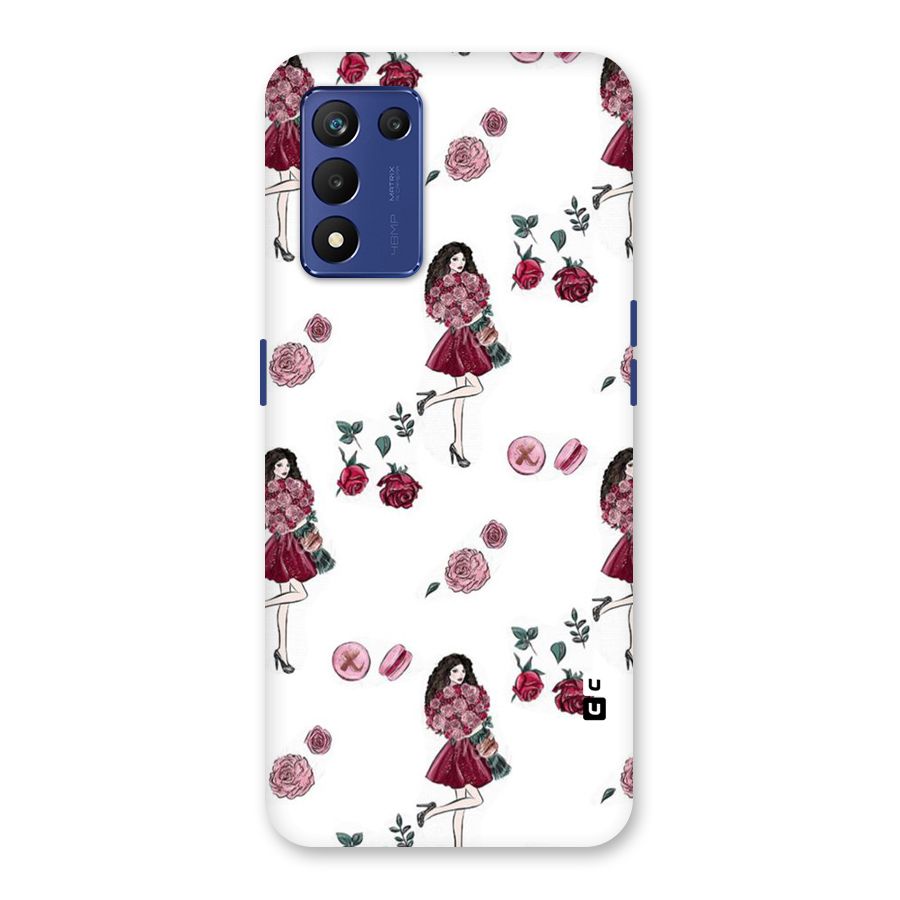 Girl With Flowers Back Case for Realme 9 5G Speed