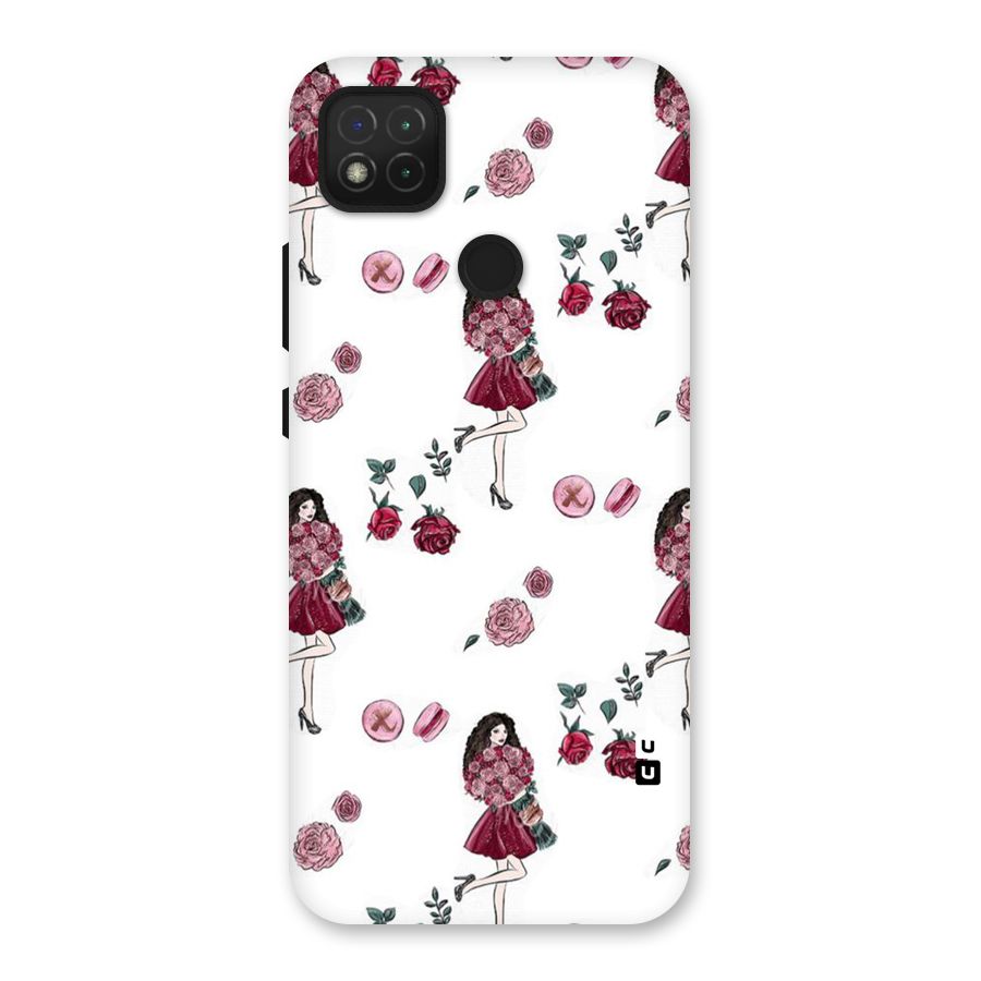 Girl With Flowers Back Case for Redmi 9 Activ