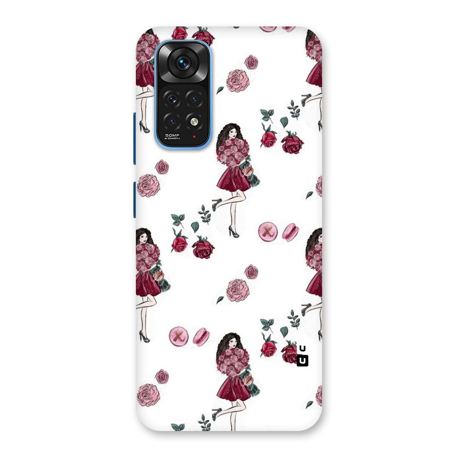 Girl With Flowers Back Case for Redmi Note 11S