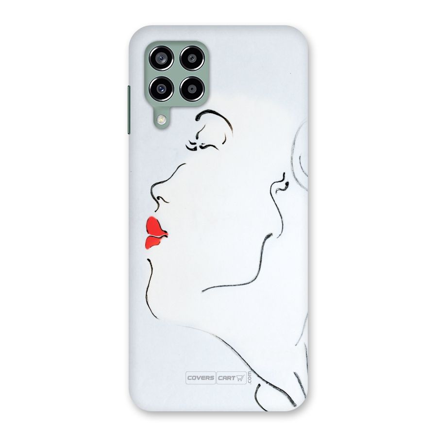 Girl in Red Lipstick Back Case for Galaxy M33