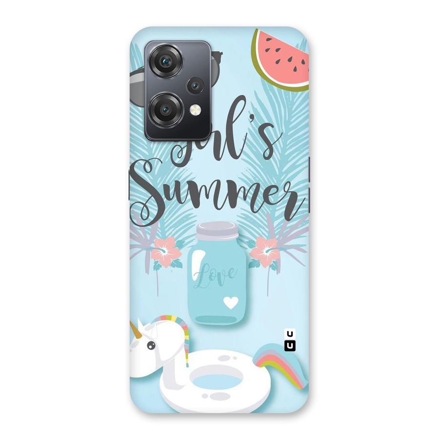 Girls Summer Back Case for OnePlus Nord CE 2 Lite 5G