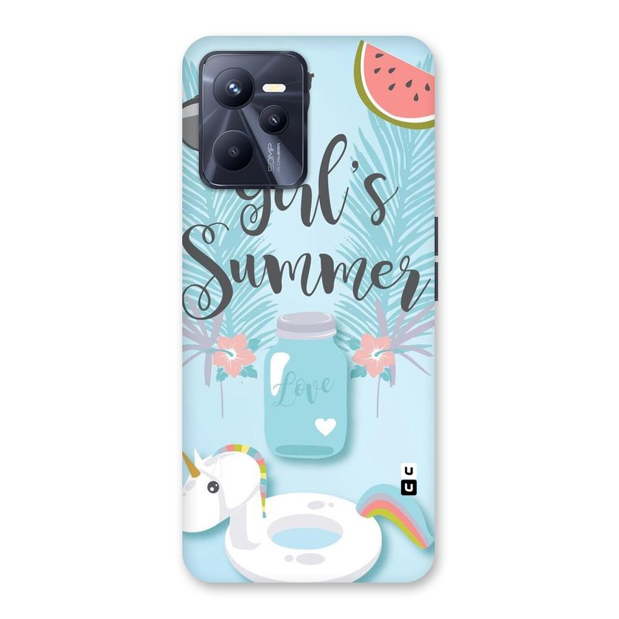 Girls Summer Back Case for Realme C35