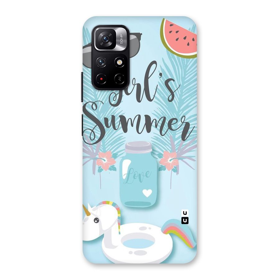 Girls Summer Back Case for Redmi Note 11T 5G