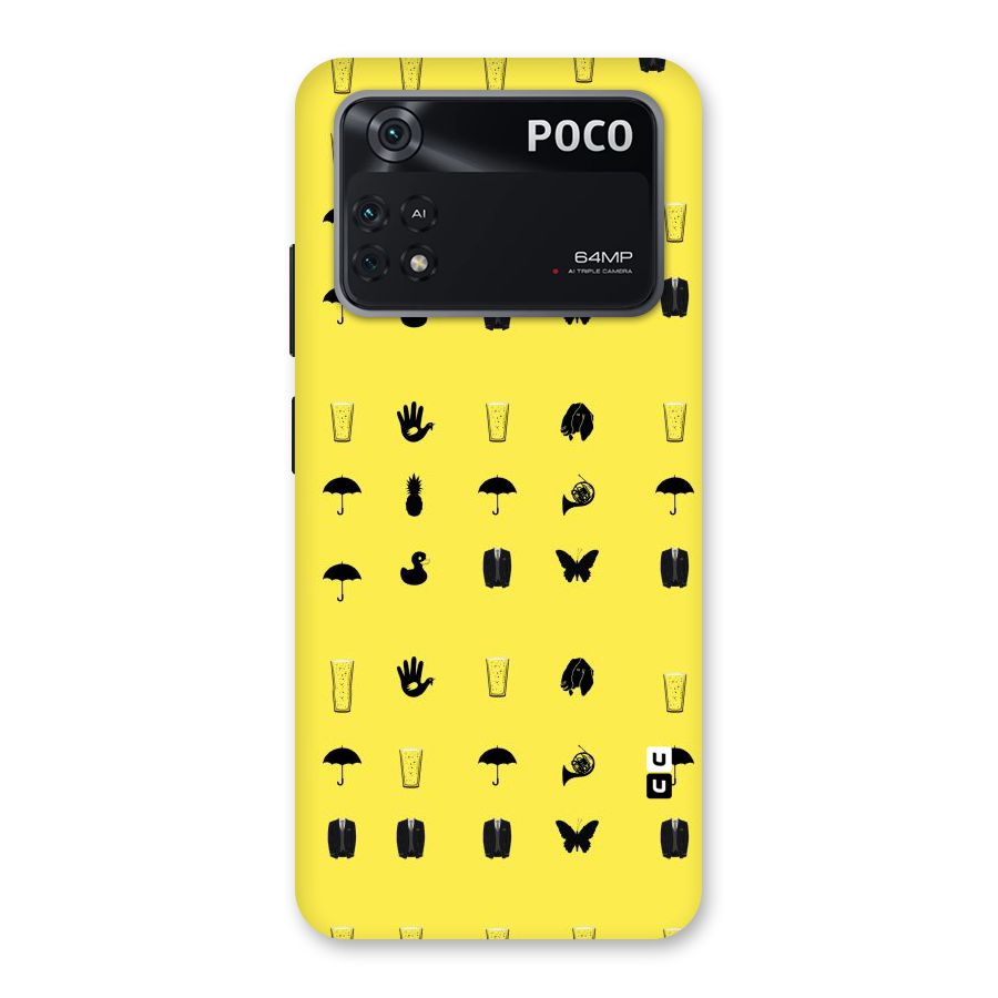 Glass Pattern Back Case for Poco M4 Pro 4G