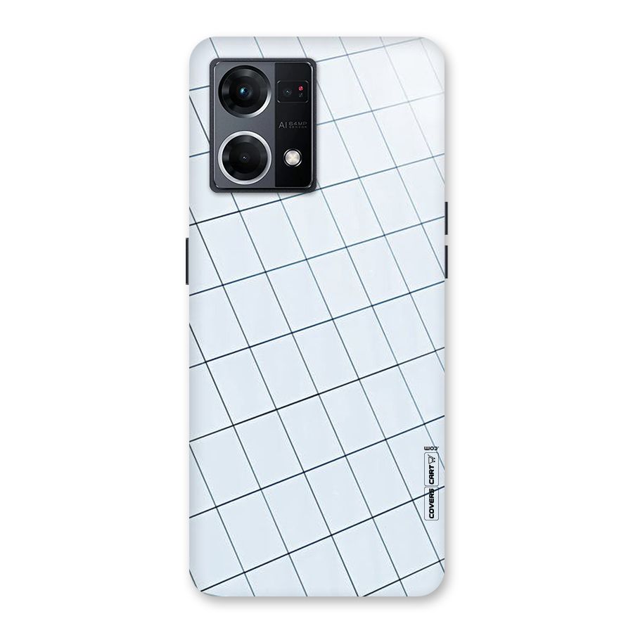 Glass Square Wall Glass Back Case for Oppo F21 Pro 5G