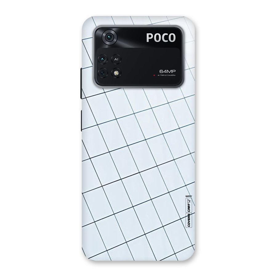 Glass Square Wall Back Case for Poco M4 Pro 4G