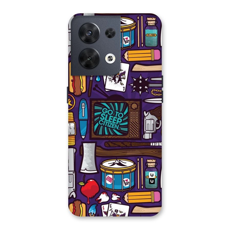 Go To Sleep Back Case for Oppo Reno8 5G