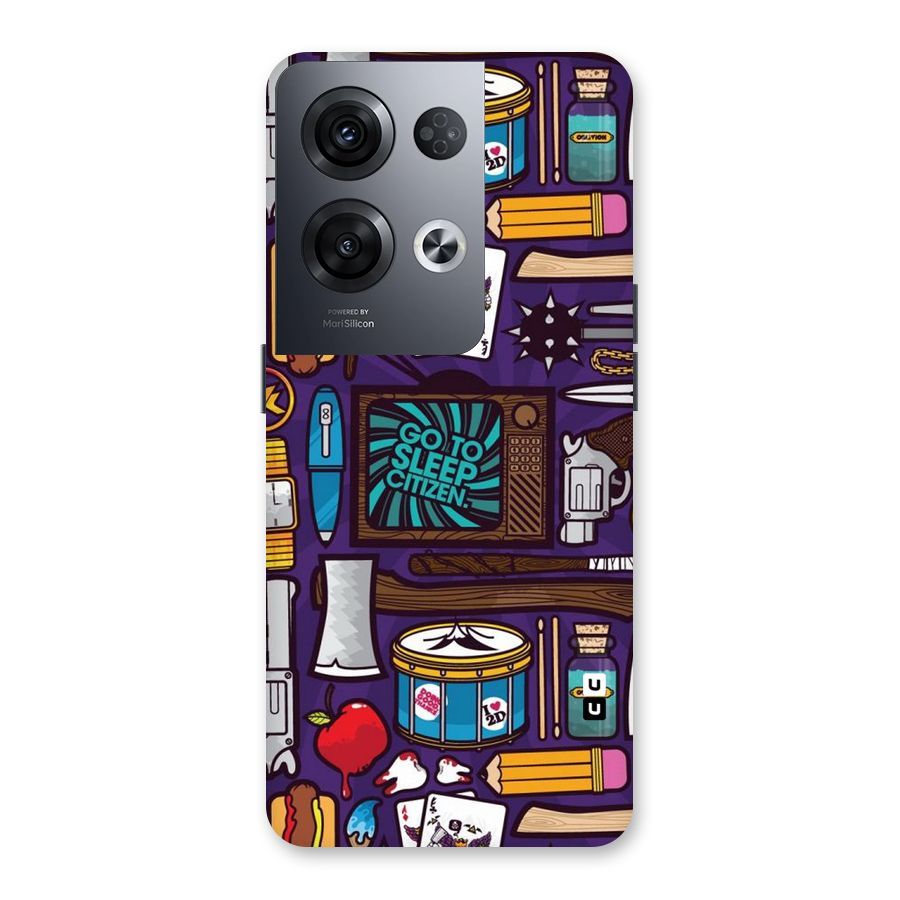 Go To Sleep Back Case for Oppo Reno8 Pro 5G