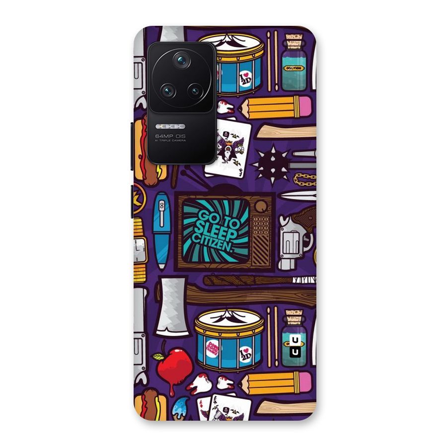 Go To Sleep Back Case for Poco F4 5G