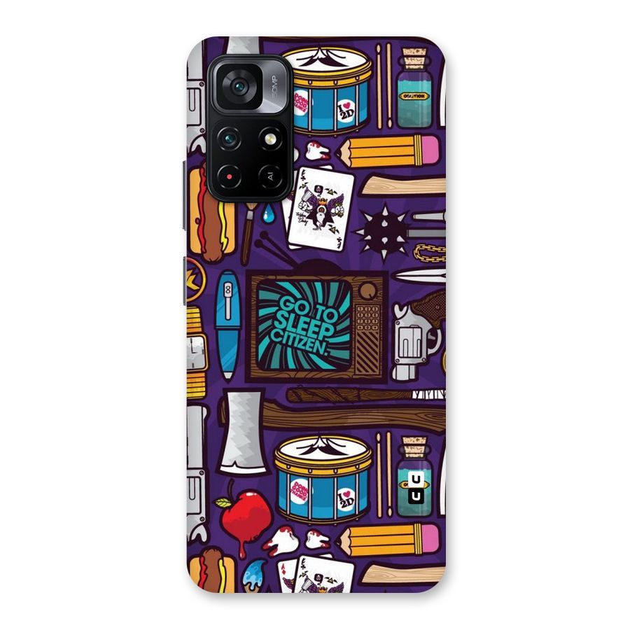 Go To Sleep Back Case for Poco M4 Pro 5G