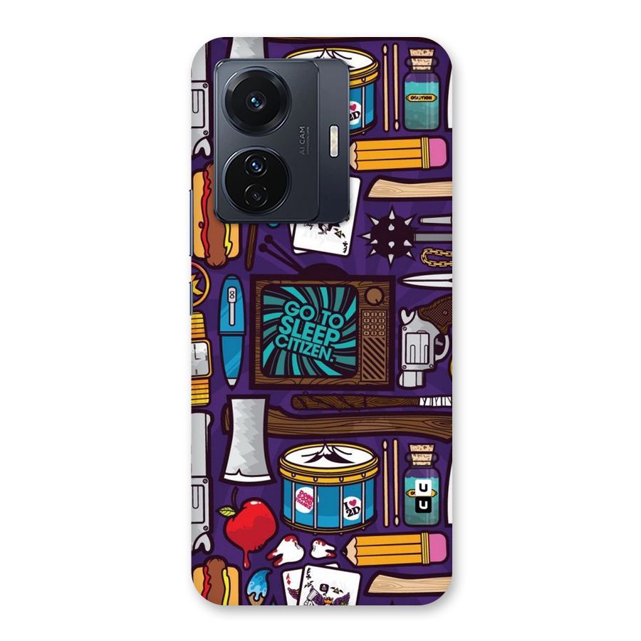 Go To Sleep Back Case for Vivo T1 Pro