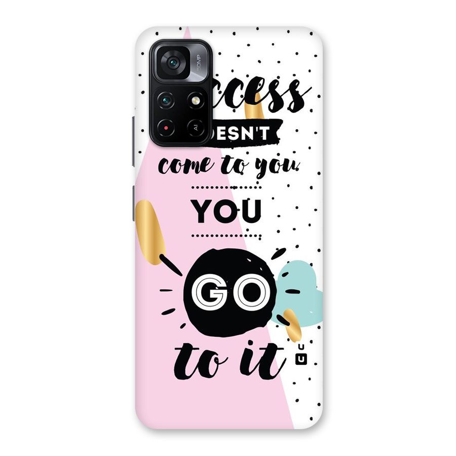 Go To Success Back Case for Poco M4 Pro 5G