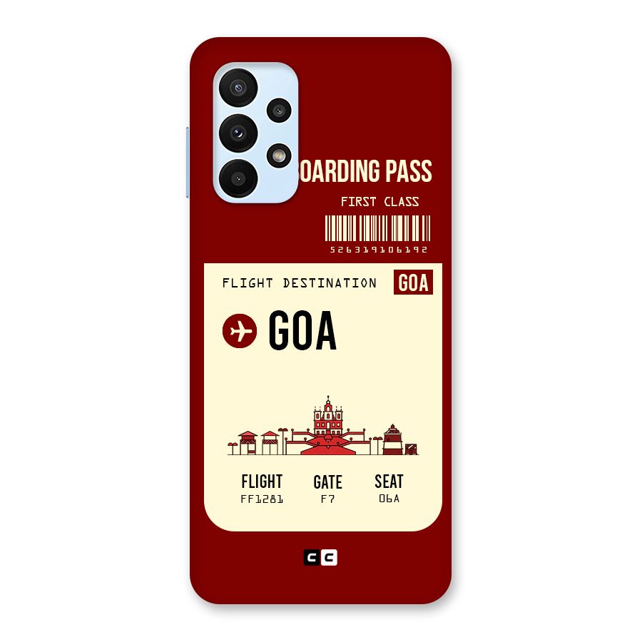 Goa Boarding Pass Back Case for Galaxy A23