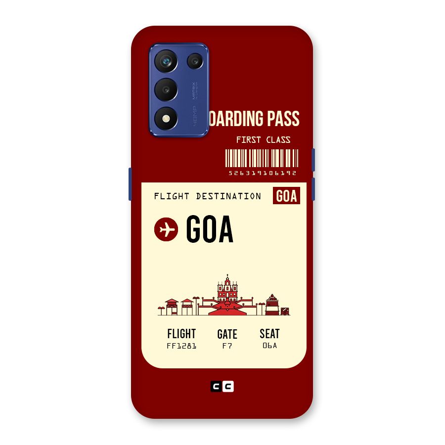 Goa Boarding Pass Back Case for Realme 9 5G Speed