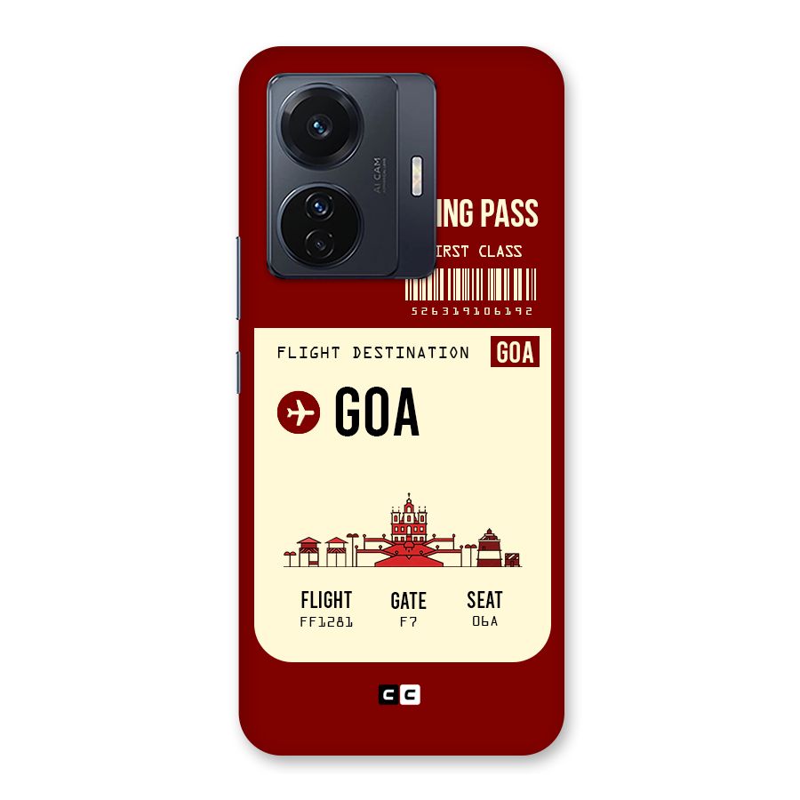 Goa Boarding Pass Back Case for Vivo T1 Pro