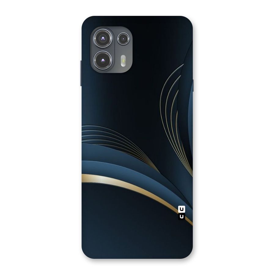 Gold Blue Beauty Back Case for Motorola Edge 20 Fusion