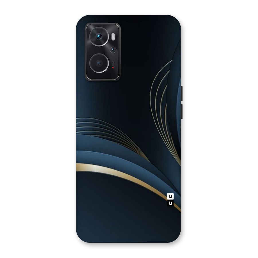 Gold Blue Beauty Back Case for Oppo K10 4G