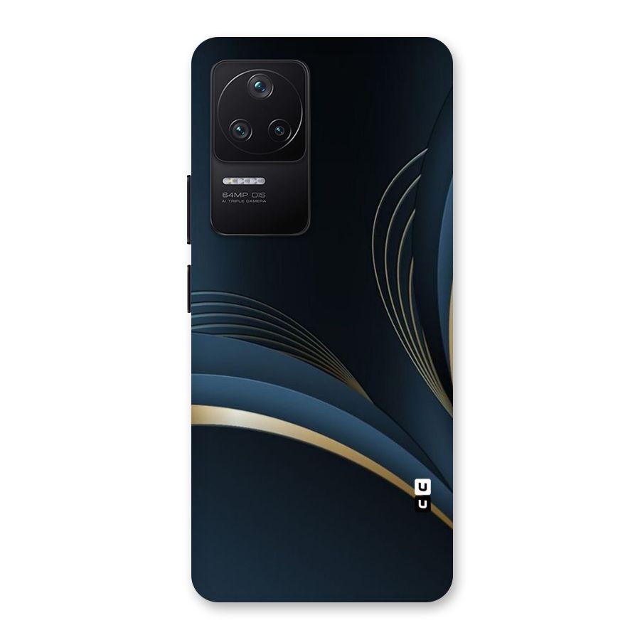 Gold Blue Beauty Back Case for Poco F4 5G