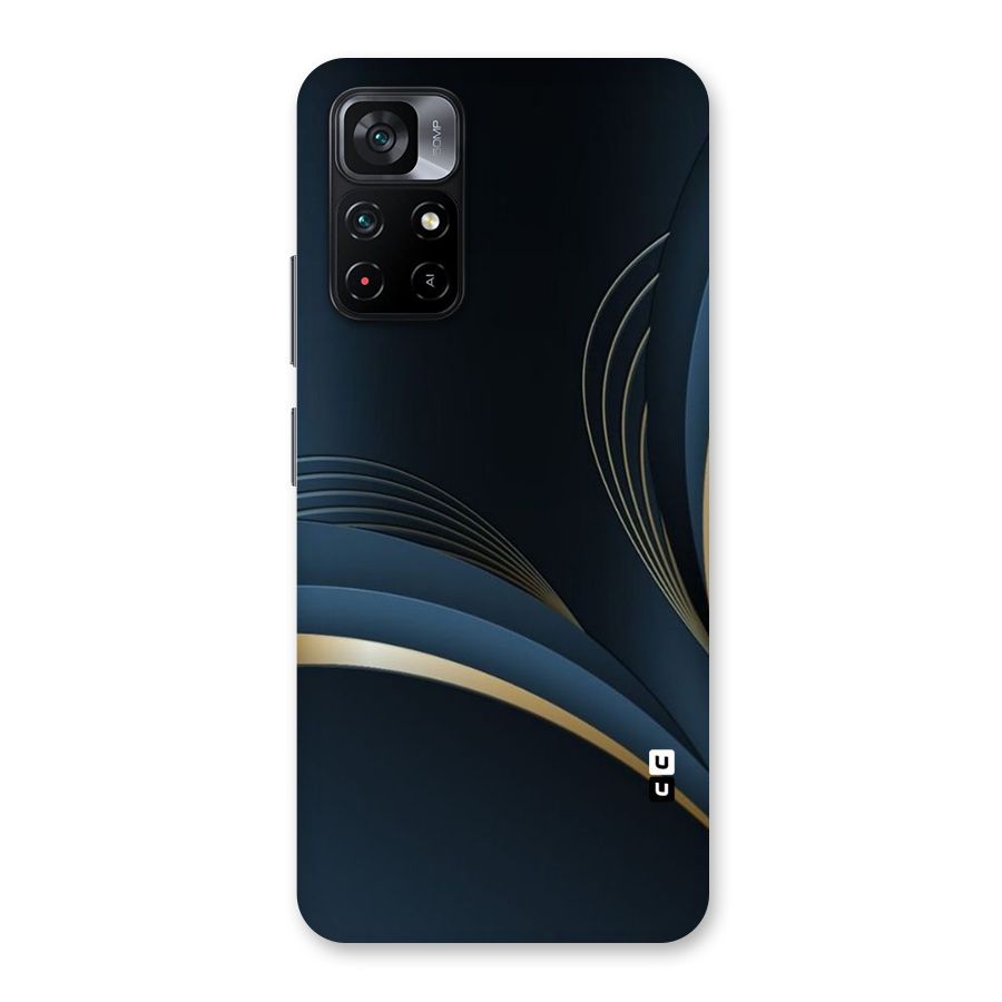 Gold Blue Beauty Back Case for Poco M4 Pro 5G