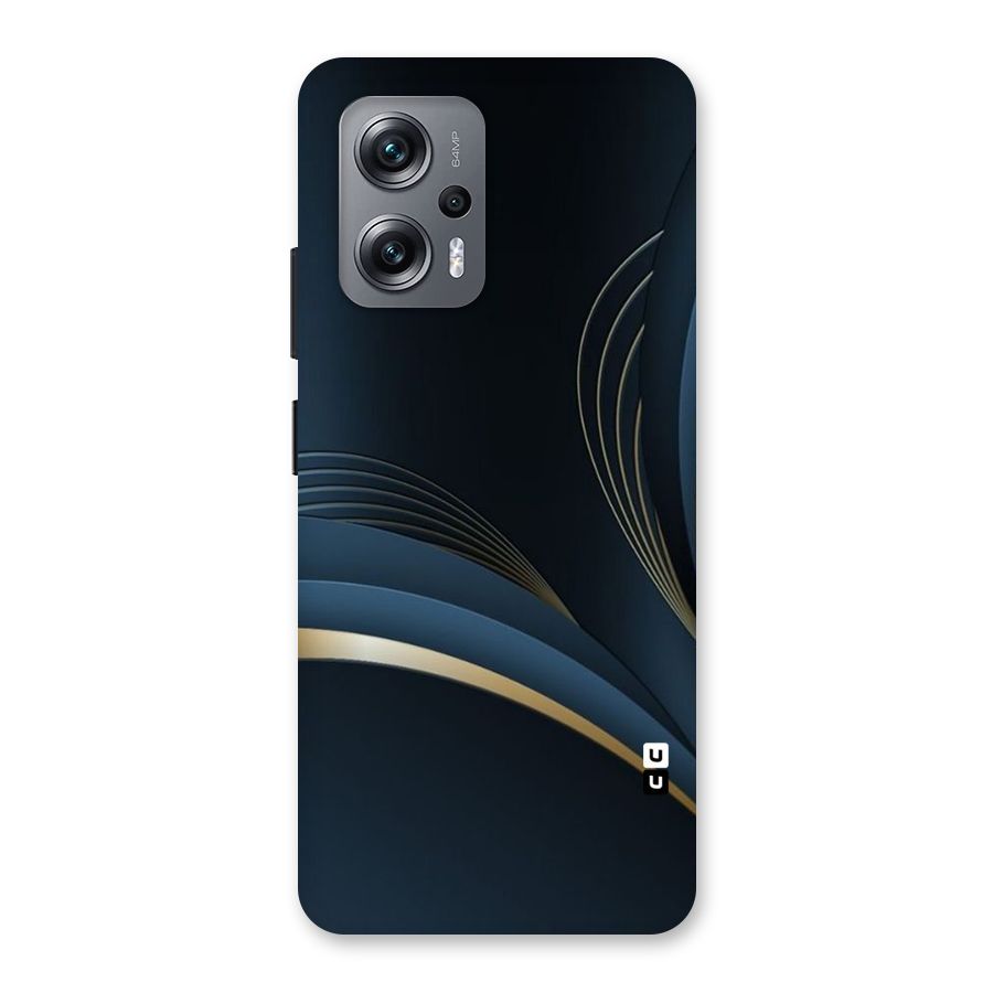 Gold Blue Beauty Back Case for Redmi K50i