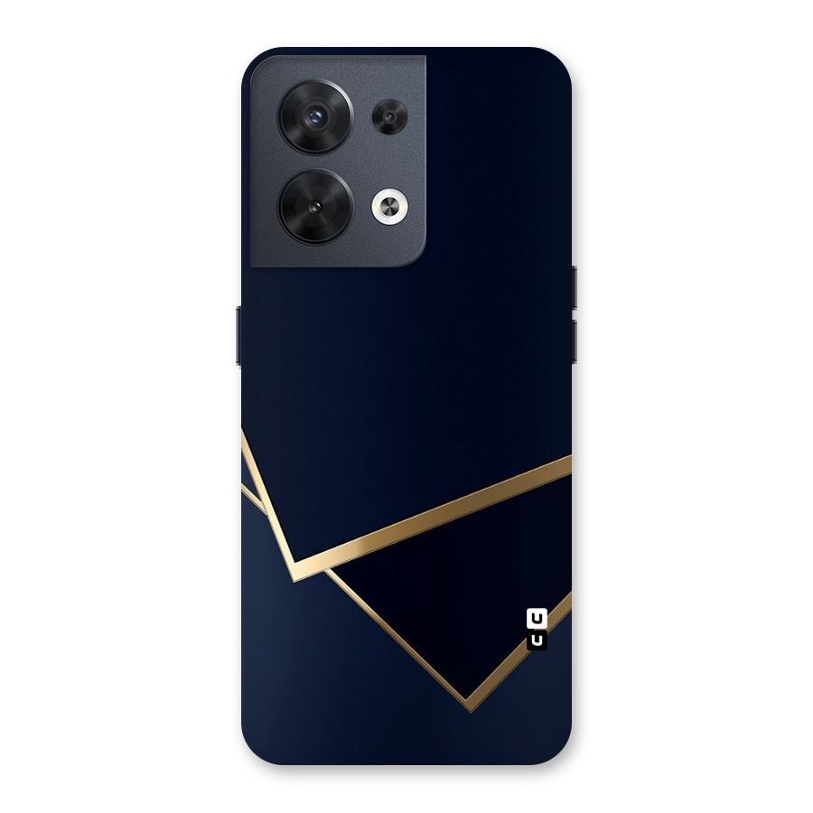 Gold Corners Back Case for Oppo Reno8 5G