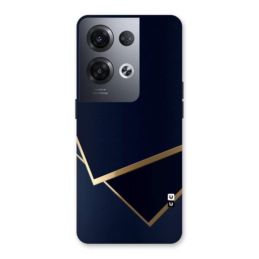 Gold Corners Back Case for Oppo Reno8 Pro 5G