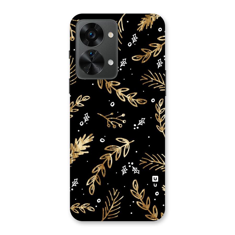 Gold Palm Leaves Back Case for OnePlus Nord 2T