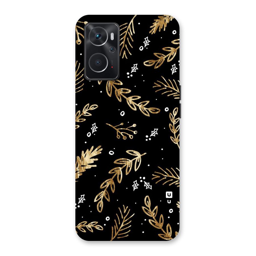 Gold Palm Leaves Back Case for Oppo K10 4G