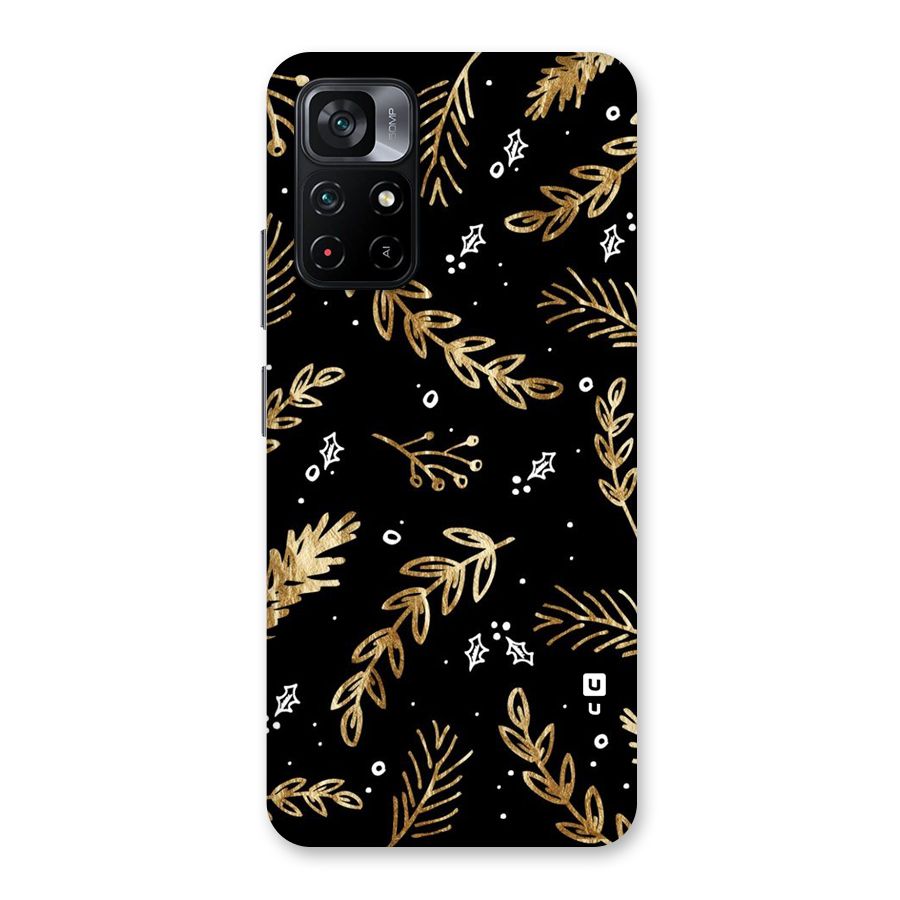 Gold Palm Leaves Back Case for Poco M4 Pro 5G