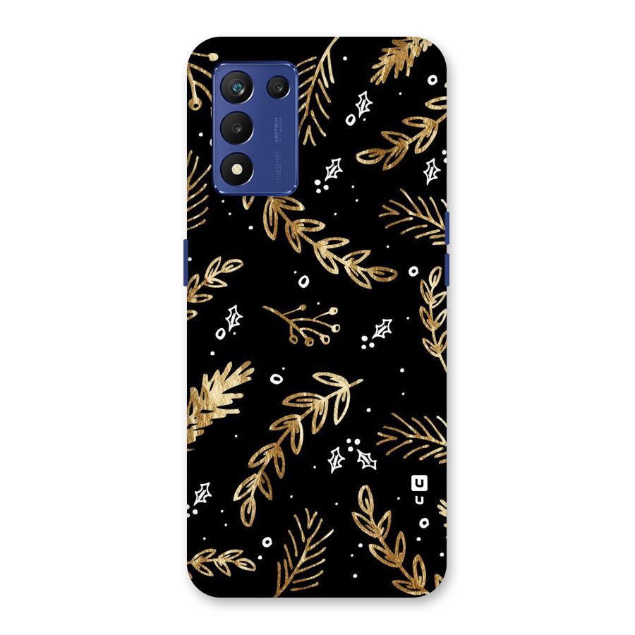 Gold Palm Leaves Back Case for Realme 9 5G Speed