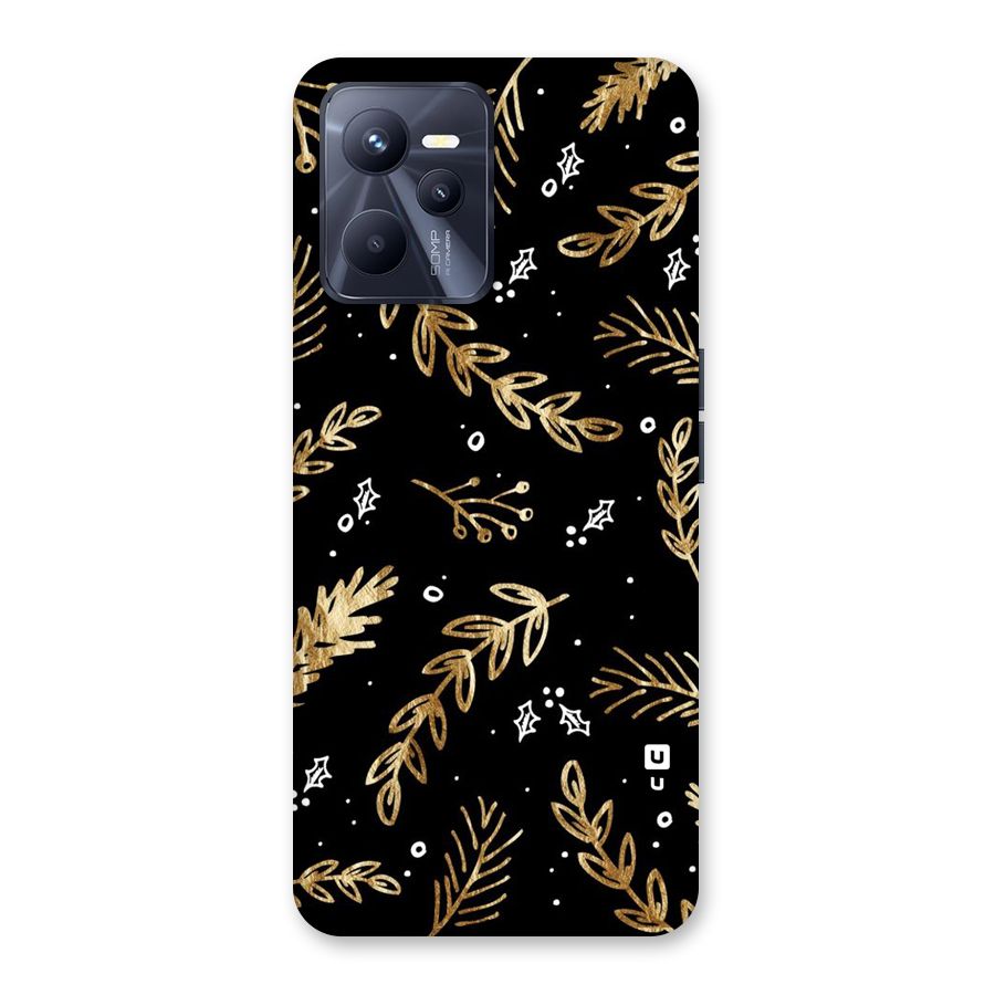 Gold Palm Leaves Back Case for Realme C35