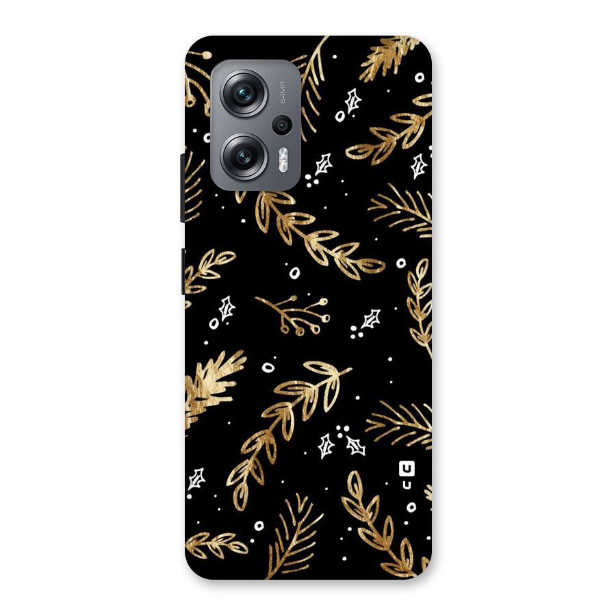 Gold Palm Leaves Back Case for Redmi K50i