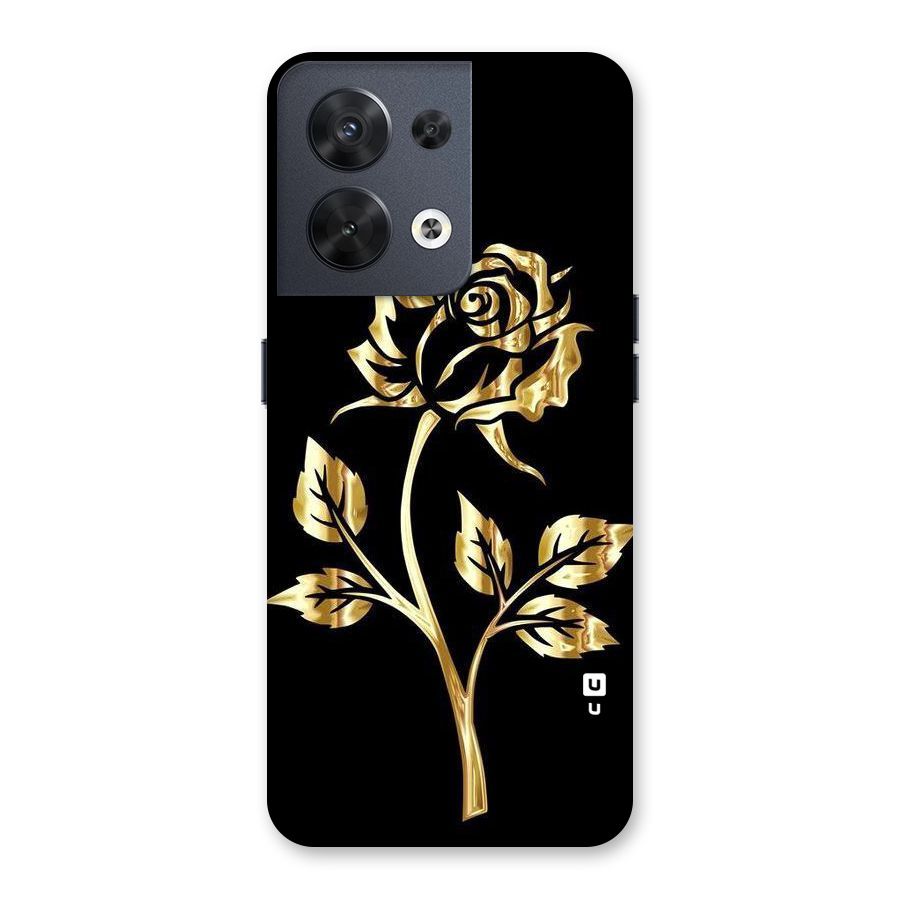 Gold Rose Back Case for Oppo Reno8 5G