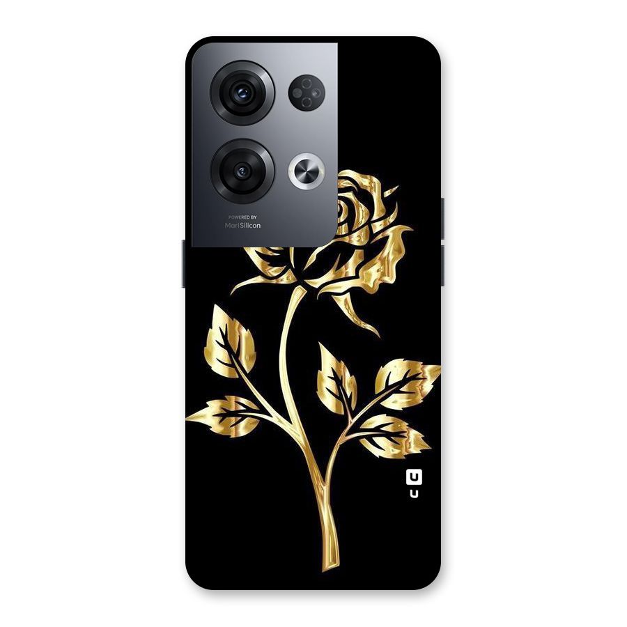 Gold Rose Back Case for Oppo Reno8 Pro 5G