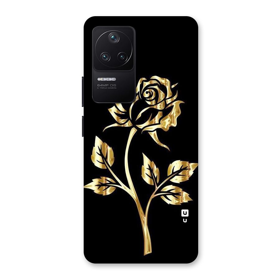 Gold Rose Back Case for Poco F4 5G