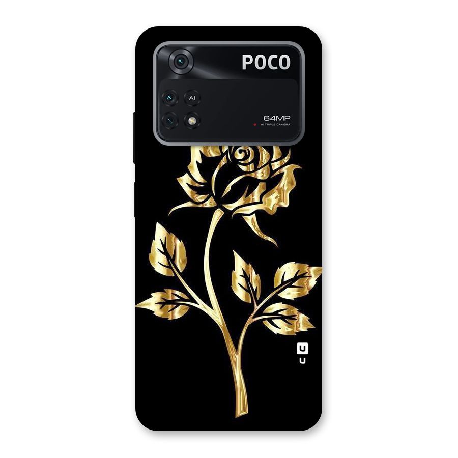 Gold Rose Back Case for Poco M4 Pro 4G