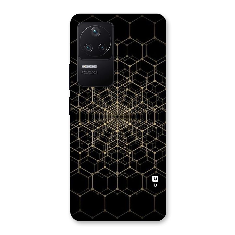 Gold Web Back Case for Poco F4 5G