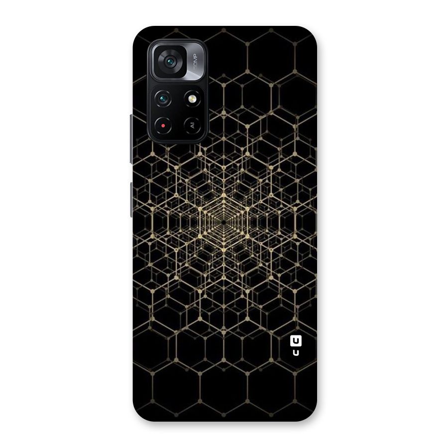 Gold Web Back Case for Poco M4 Pro 5G