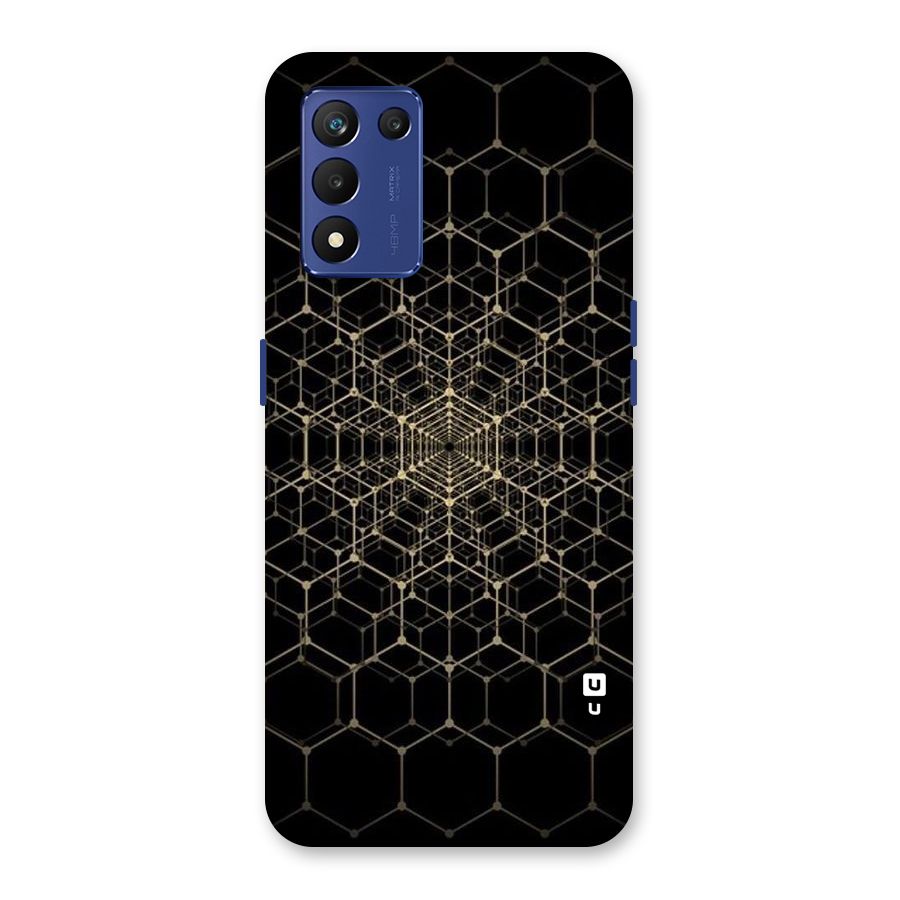 Gold Web Back Case for Realme 9 5G Speed