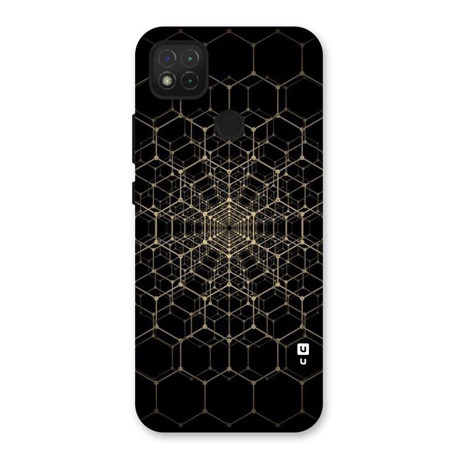 Gold Web Back Case for Redmi 9 Activ
