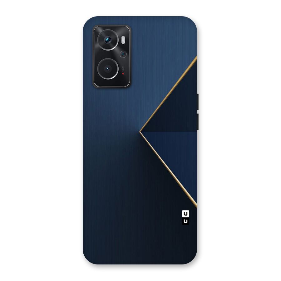 Golden Blue Triangle Back Case for Oppo K10 4G