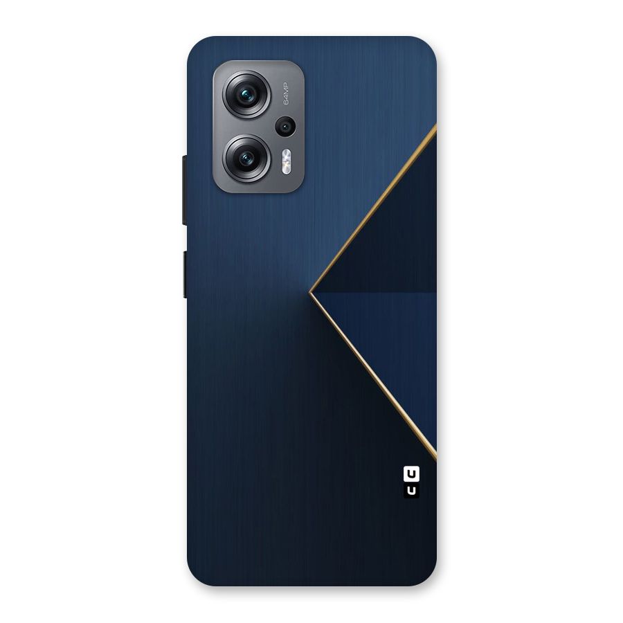 Golden Blue Triangle Back Case for Redmi K50i