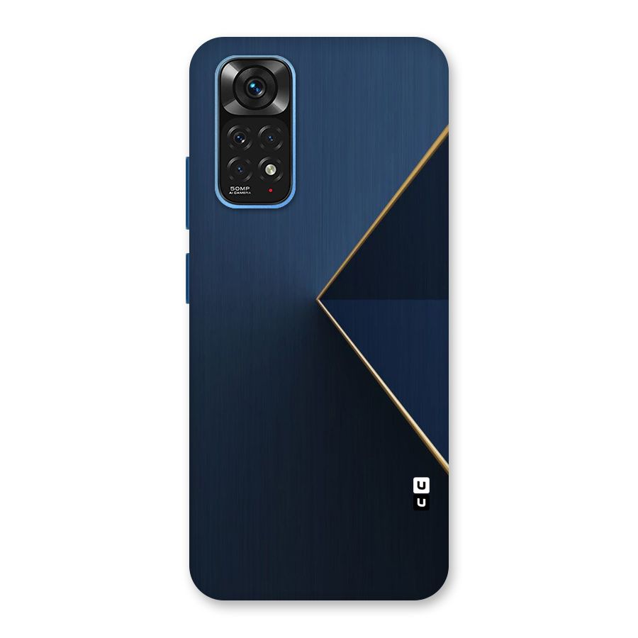 Golden Blue Triangle Back Case for Redmi Note 11S