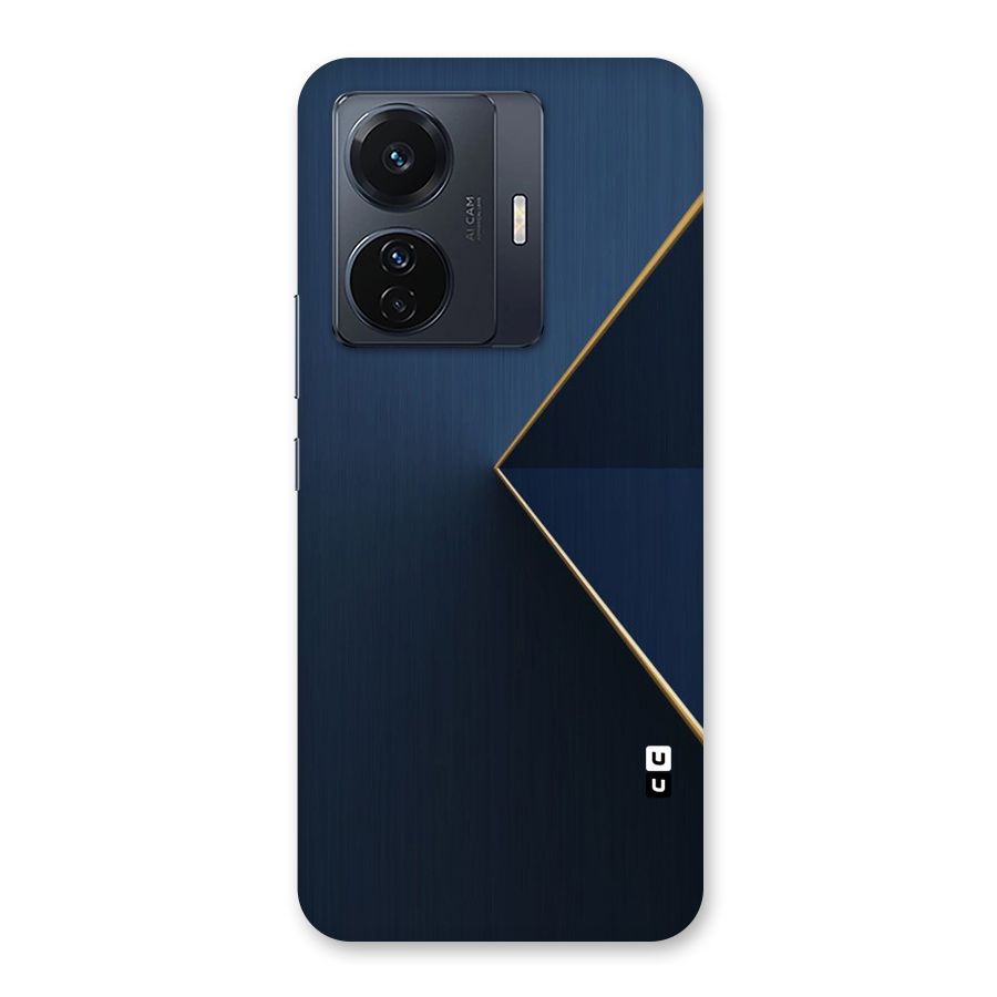 Golden Blue Triangle Back Case for Vivo T1 Pro