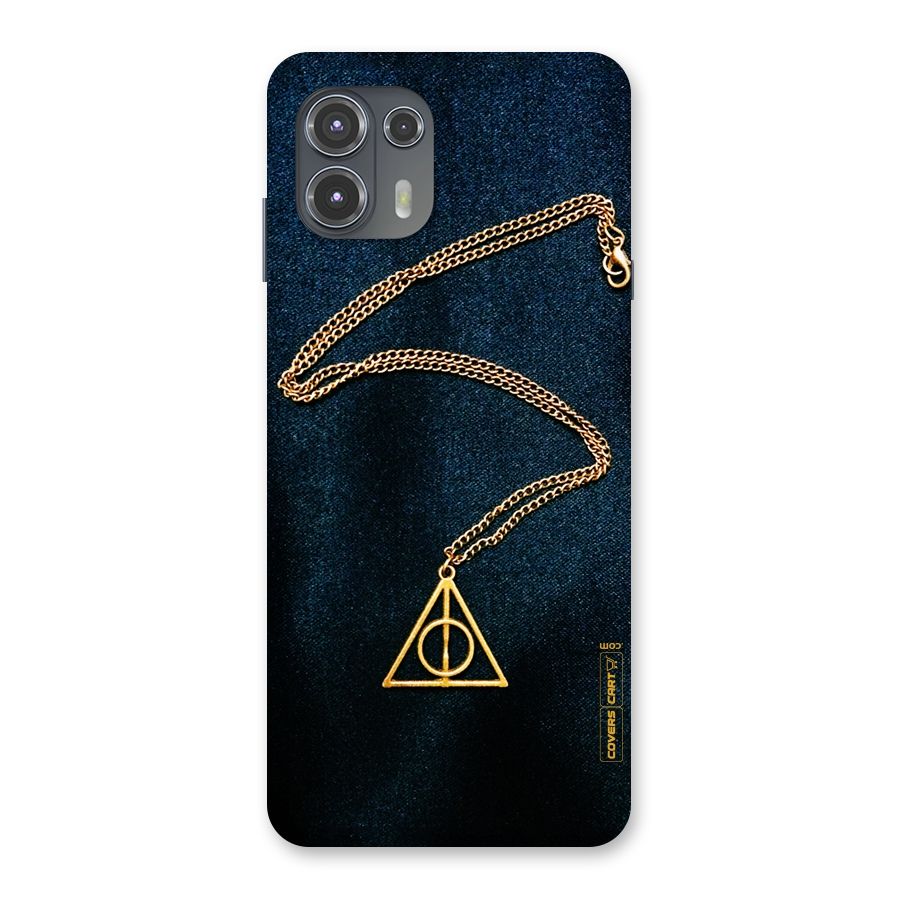 Golden Chain Back Case for Motorola Edge 20 Fusion
