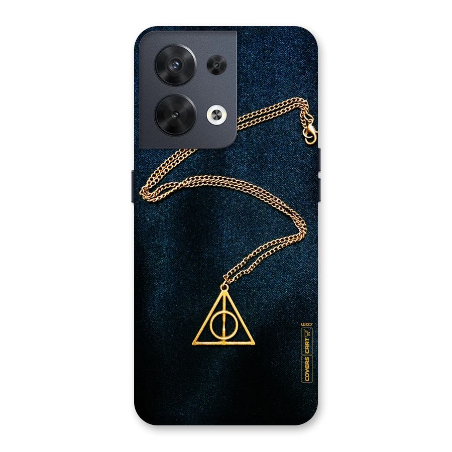 Golden Chain Back Case for Oppo Reno8 5G