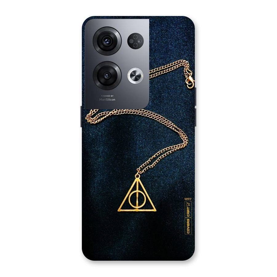 Golden Chain Back Case for Oppo Reno8 Pro 5G